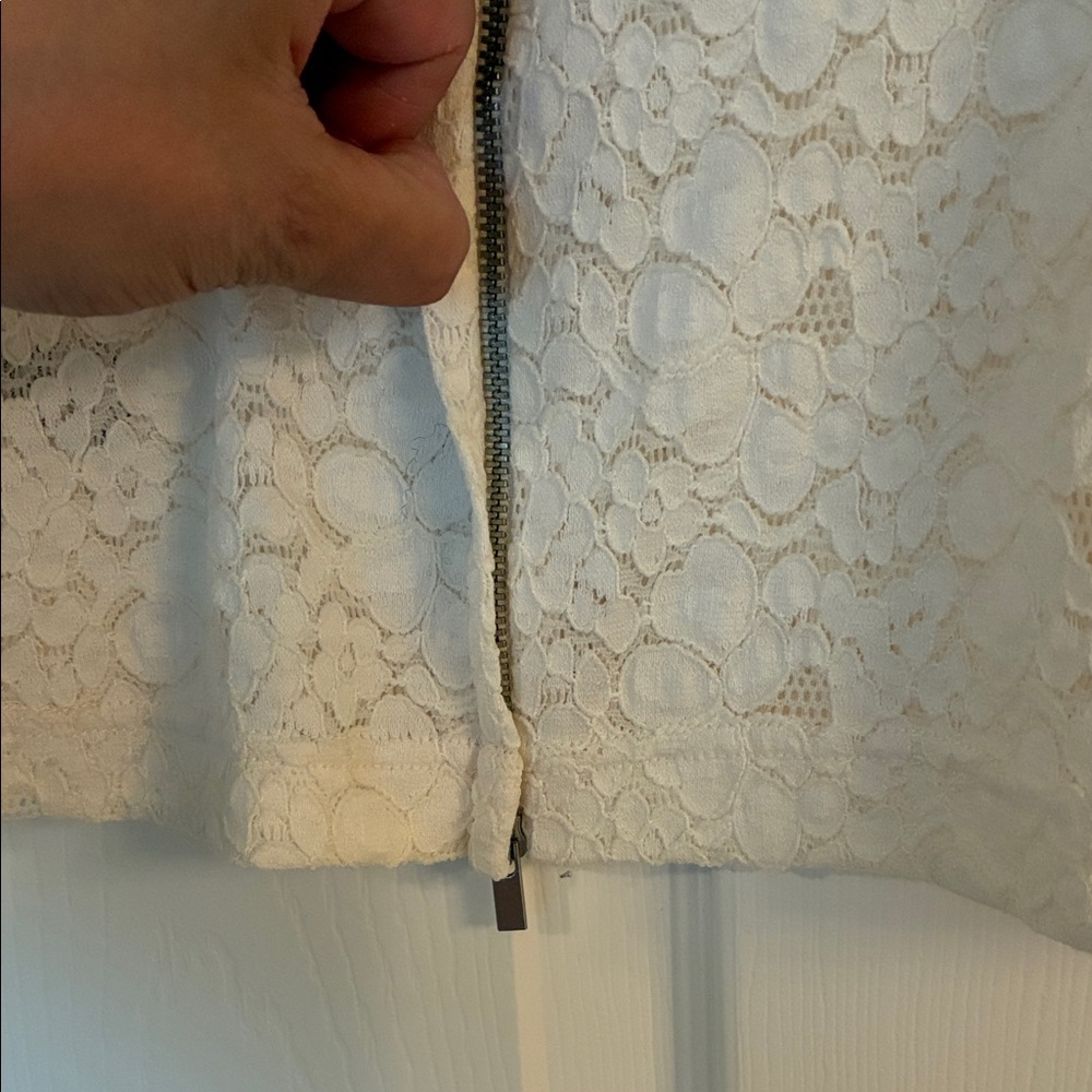 Kate Middleton Inspired Rebecca Taylor Cream Lace Tank Top - Picture 6 of 8